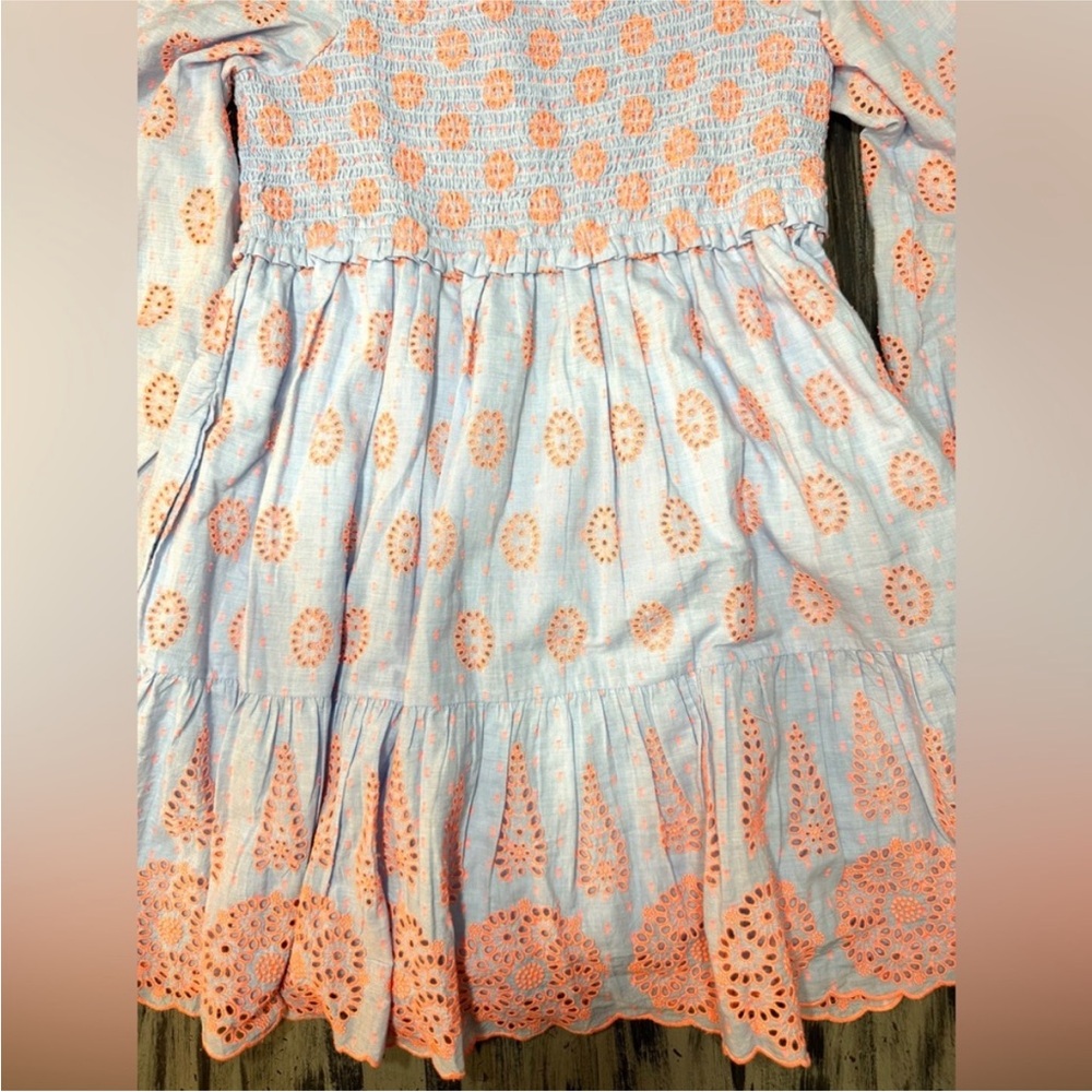 Lilly Pulitzer Rainna Smocked Eyelet Fit and Flare Dress NWOT - Picture 5 of 11